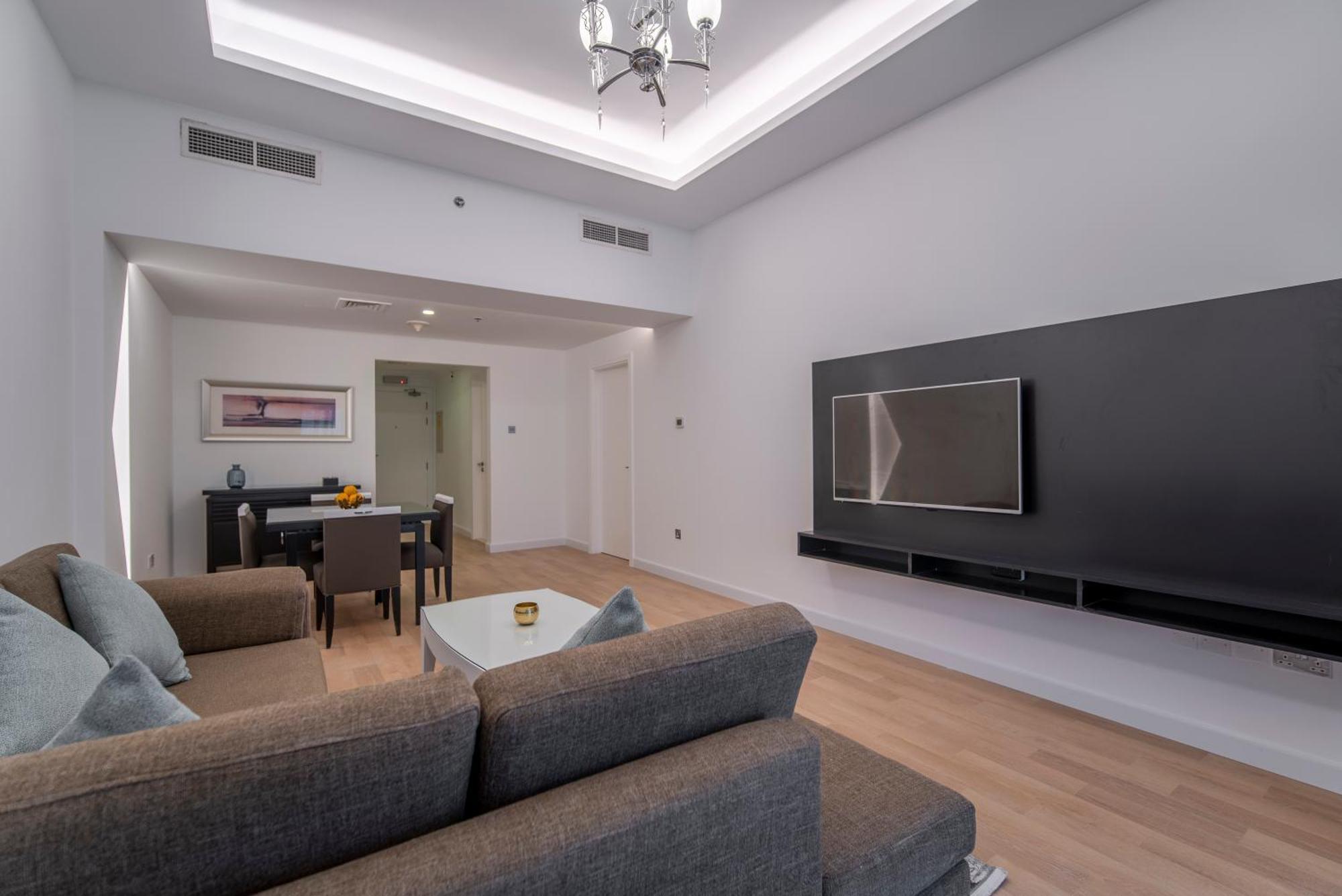 Premium One-Bedroom Apartment Balcony