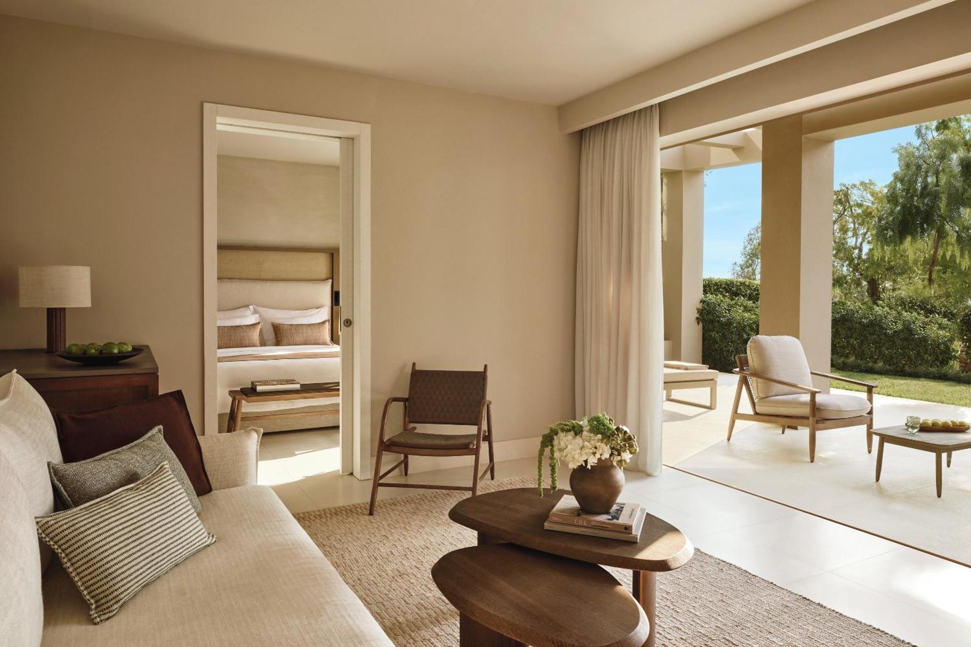 Bungalow-Suite mit 2 Schlafzimmern, eigenem Garten und Meerblick